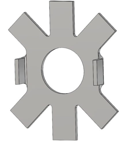 CUSHIONING DEVICE RETAINER TAB WASHER